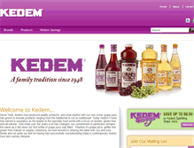 Tablet Screenshot of kedem.com